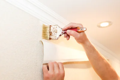 Pose de papier peint à Verreries-de-Moussans — revêtements muraux et toiles de verre